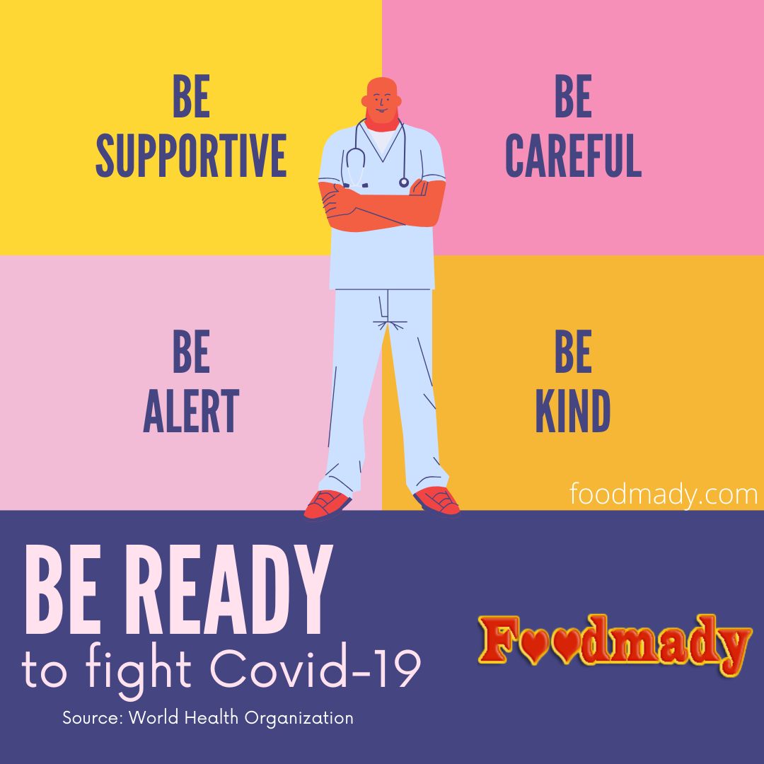 Yellow Pink and Purple Be Ready to Fight Covid-19 Instagram Post
